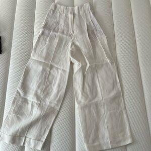 EUC Loro Piana Linen Wide Leg Pants 36